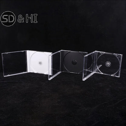 High Quality Transparent Bottom CD Box Empty CD Case PP Plastic CD Case CD Case Capacity 1-2 Discs