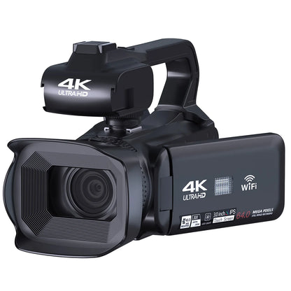 YouTube Camcorder 4K Ultra HD camera 64MP Streaming Camera 4.0"Touch Screen Digital Video Camera