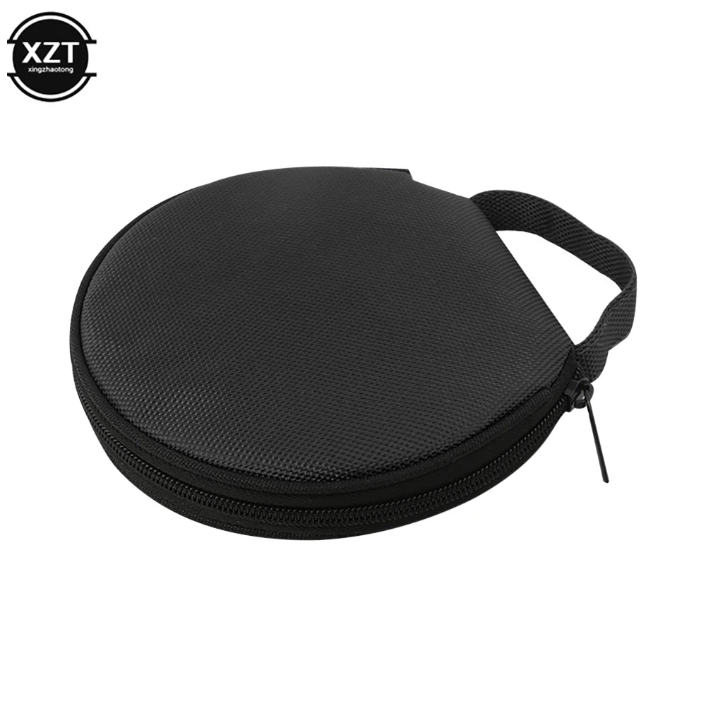 Portable CD DVD Case Storage Disc 20 Capacity Dual-use Oxford Cloth Storage Bag Round Holder with Zipper for Home Car CD Box Bag