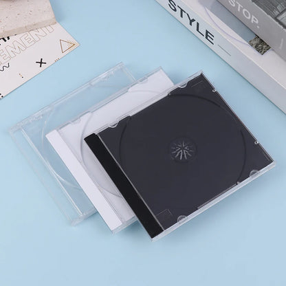 1Pcs CD Storage Case Transparent Stand Acrylic Holders For CDs DVD Storage Holder Tool