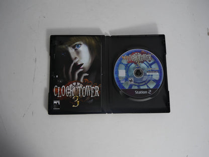 PS2 clock tower 3 With Manual Copy Disc Game Black Bottom Unlock Console Station 2 Retro Optical Driver Video Game Parts