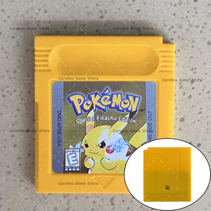 GBC Video Game Cartridge Console Card Pokemon Blue/Crystal/Green/Gold/Red/Silver/Yellow High Quality with Multi-language