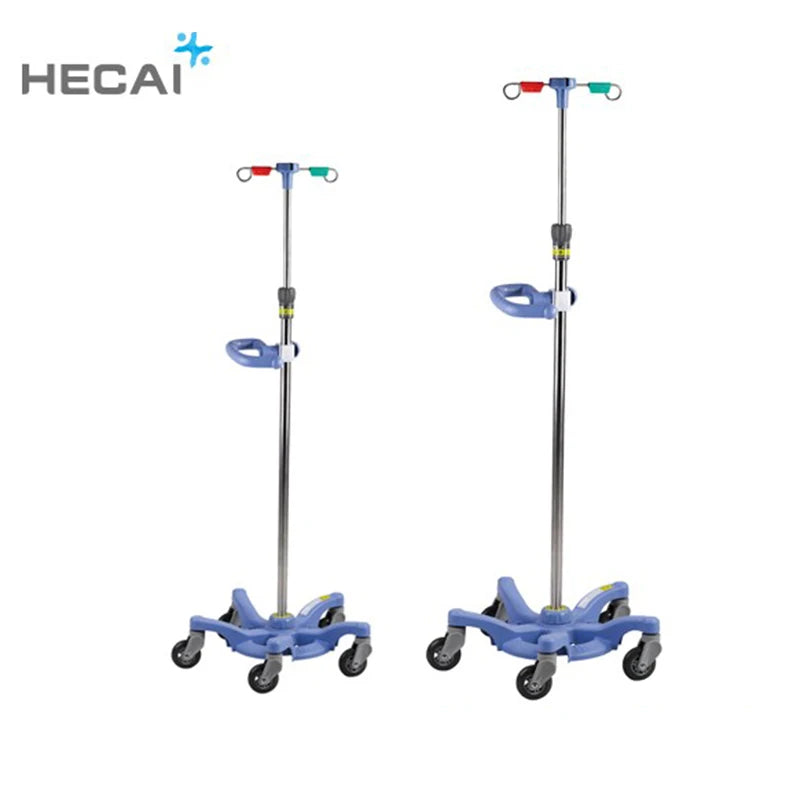 Hecai Medical Convenient And Durable Medical Iv Pole Drip Stand Adjustable Infusion Stand Drip Stand