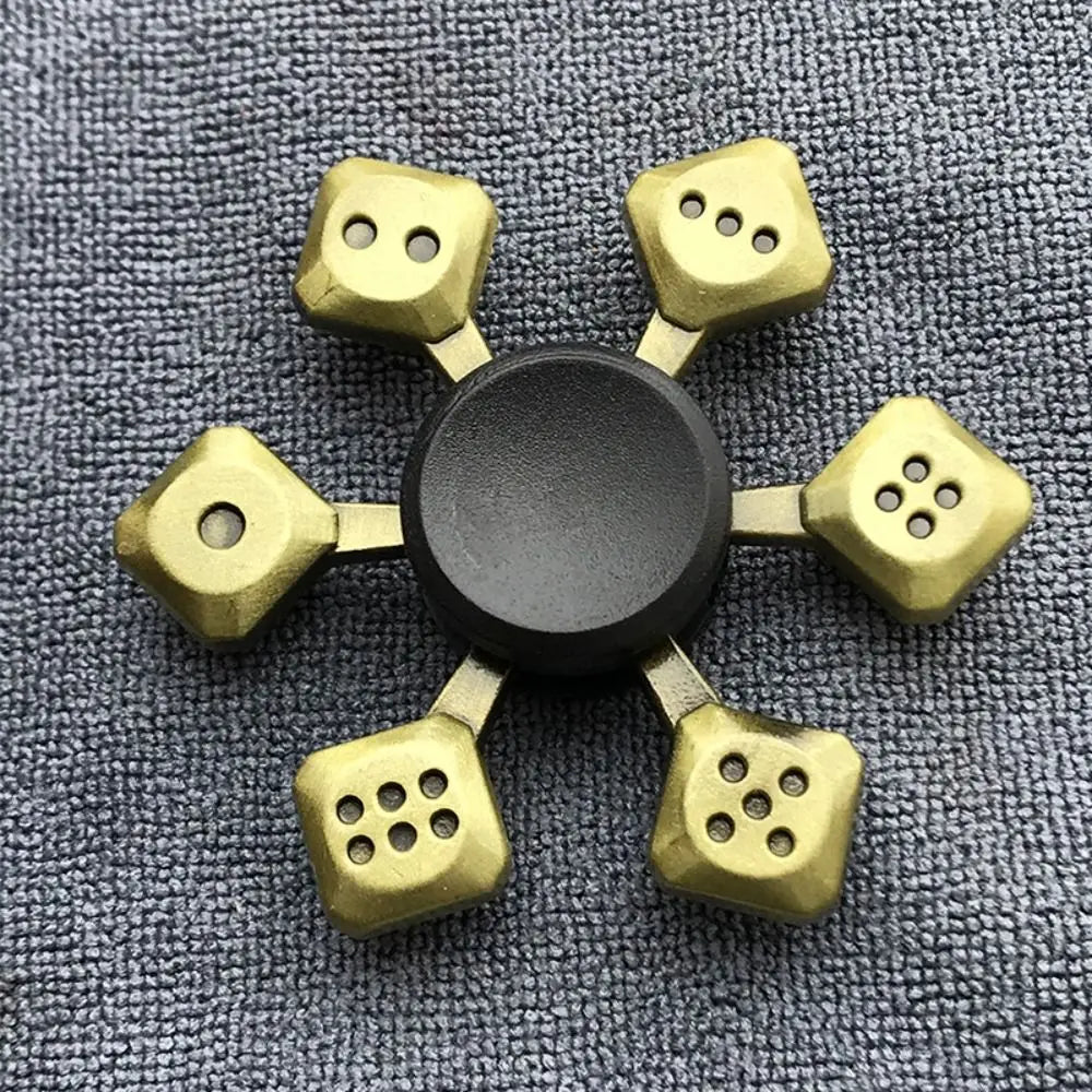 Brass Color Finger Spinner Office Desk Toys ADHD Anxiety Zinc Alloy Fidget Spinner Cool Funny Hand Spinning Adults Gift