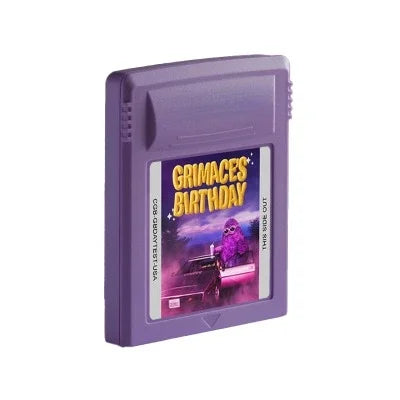 GBC Game Cartridge 16 Bit Video Game Console Card Grimace’s Birthday English Language Fan Made