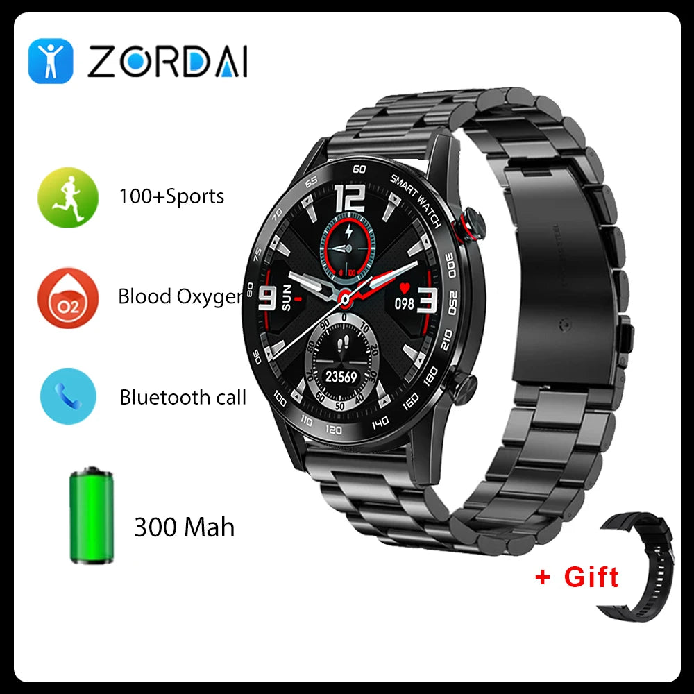 Zordai DT95 Smart Watch Men 1.3"HD Full Touch Heart Rate GPS Sport Fitness Watch Waterproof IP68 For Xiaomi Huawei Watch GT3 Pro