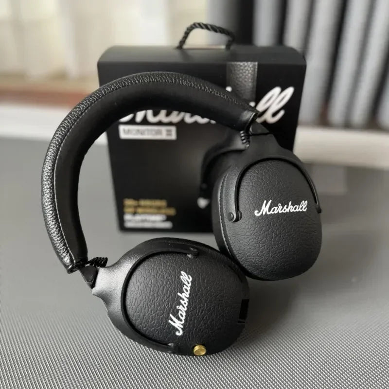 New Marshall MONITOR II Wireless Bluetooth Headphones Heavy Bass Foldable Earphones for Music Gaming with Microphone Headset