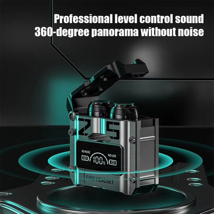 Bluetooth 5.3 Earphones Gaming Headsets TWS Wireless Headphones LED HiFi Stereo Sports Noise Reduction Touch Control Earbuds