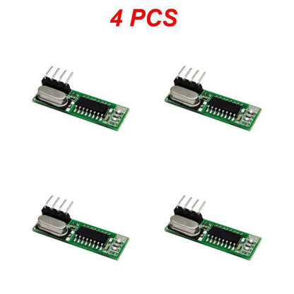 1/2/4PCS 433 Mhz Superheterodyne RF Receiver and Transmitter Module For Arduino Wireless Module Kit 433Mhz Remote