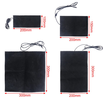 5V USB Warm Paste Pad Carbon Fiber Heating Pad Body Warmer Fast-Heating Heating Film Electric Winter Infrared Fever Heat Mat