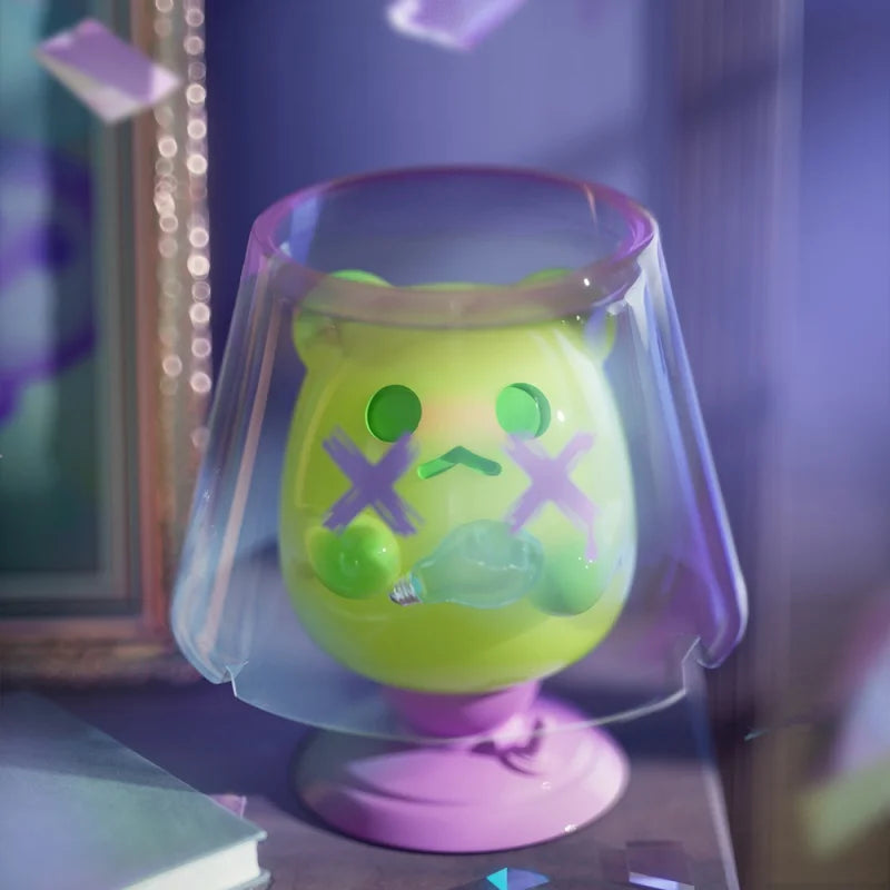 Finding Unicorn ShinWoo Ghost bear house Series  Blind Box Toys Cute Action Anime Figure Kawaii Mystery Box Designer Model  Gift