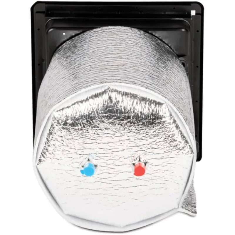 Dometic WH-6GEA RV Gas and Electric Water Heater - 12 Volt 6 Gallon Silver Burner-Quick Heating Burner System