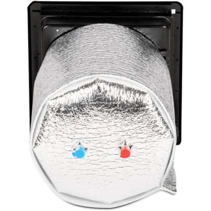 Dometic WH-6GEA RV Gas and Electric Water Heater - 12 Volt 6 Gallon Silver Burner-Quick Heating Burner System