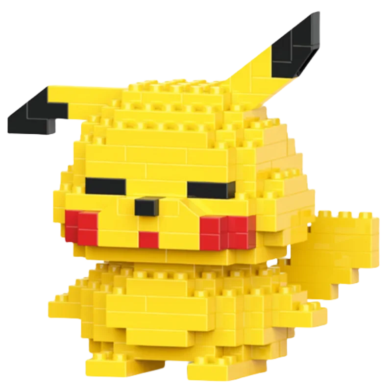 Pokemon Small Simple Building Blocks Pikachu  anime figure  Action Toys Graphics Diamond Mini Model Pocket Monster Collect Gift