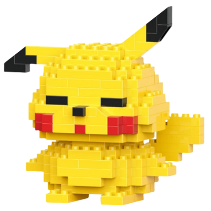 Pokemon Small Simple Building Blocks Pikachu  anime figure  Action Toys Graphics Diamond Mini Model Pocket Monster Collect Gift