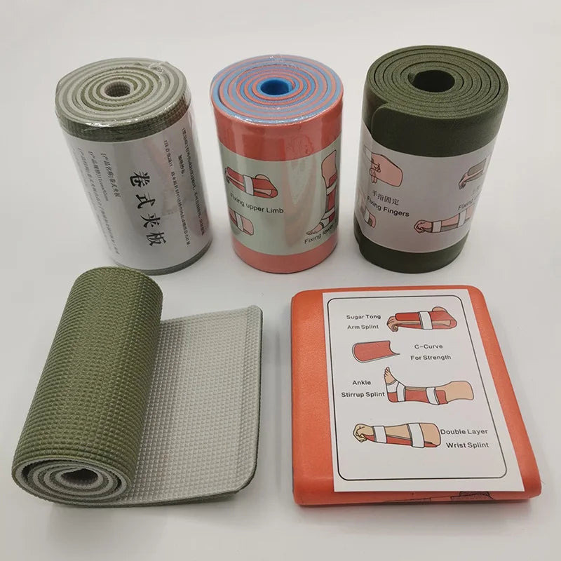 First Aid Universal Aluminum Splint Roll Medical Survival Polymer For Fixture Bone Emergency Kit Outdoor Travel