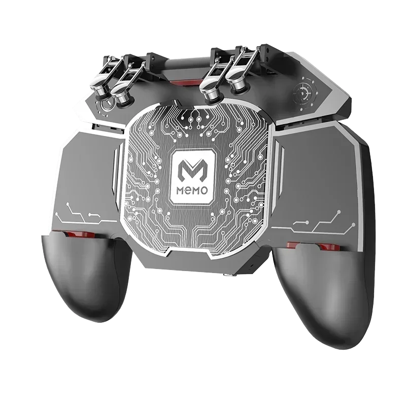 MEMO DL100 Mobile Phone 6 Fingers Gamepad Joysticks Gaming L1R1 Controller 2000mAH*2 Semiconductor Fan Radiator for IOS Android