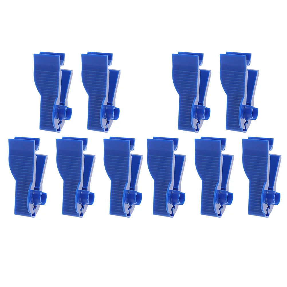 10 Pcs Dialysis Clip Supply Peritoneoclysis Bag Clips Peritoneum Blue Peritoneal