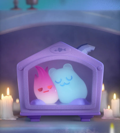 Finding Unicorn ShinWoo Ghost bear house Series  Blind Box Toys Cute Action Anime Figure Kawaii Mystery Box Designer Model  Gift