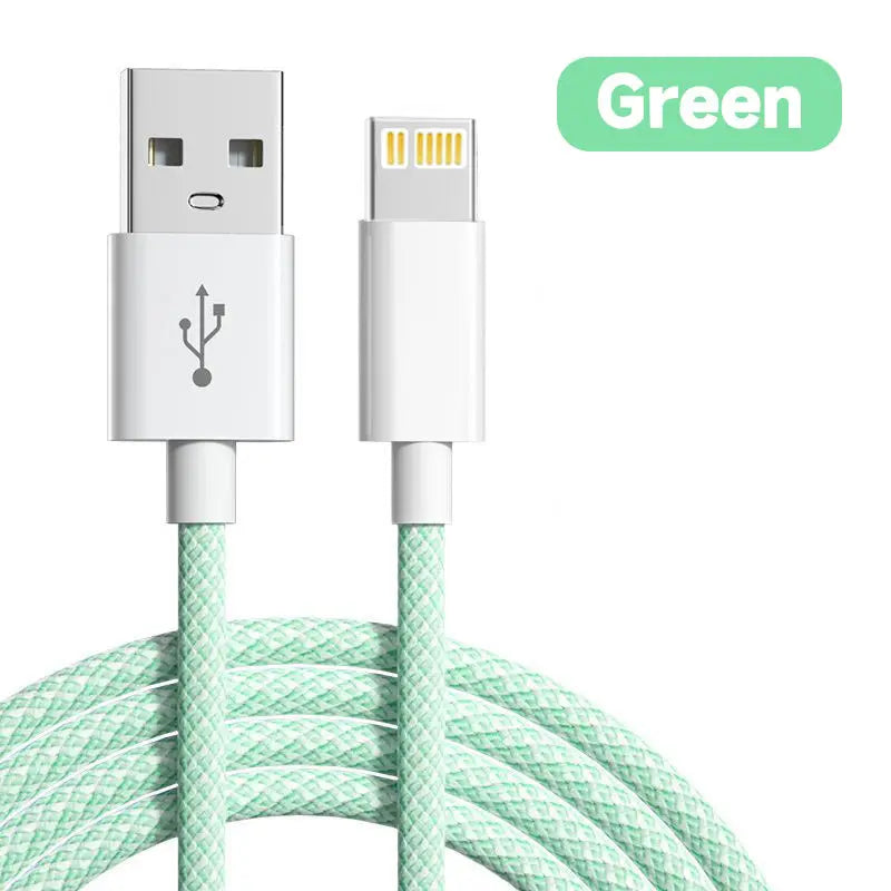20W PD USB To iPhone Charger Cable For Apple iPhone 14 13 12 11 Pro Max mini X XS XR 8 7 6 Plus SE 2020 Fast Charging Weave Wire