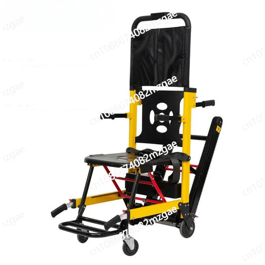 Explosive electric climbing wheelchair with automatic up and down stairs for elderly people, track type folding climbing car