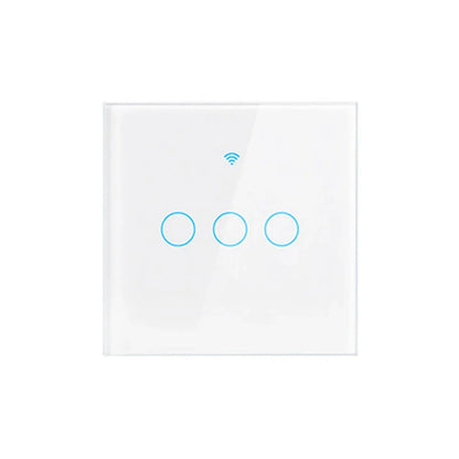 Tuya Wifi EU Smart Switches 1/2/3/4Gang Touch Light Switch Wall Sensor 433mhz RF Switches Smart Life for Alexa Google Home Alice