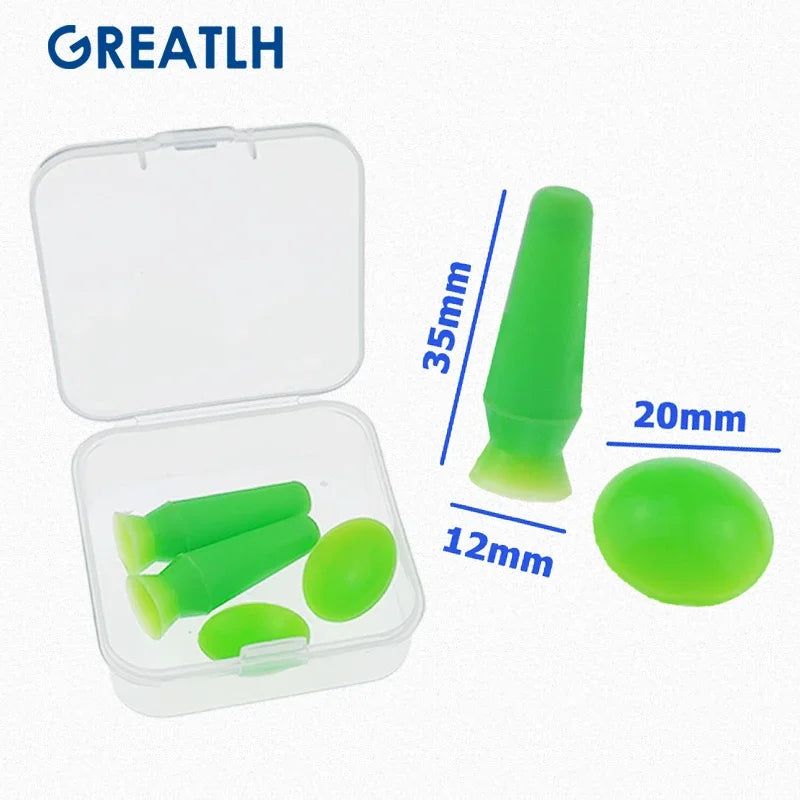 4pcs Soft Silicone Ophthalmic Eye Protector Cover for Eyelid Embedding with The Sucker Ophthalmic Surgical Instruments