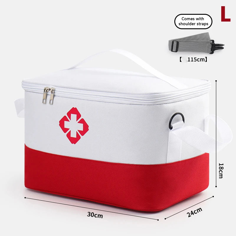 First Aid Kit Medicine Storage Bag Portable Outdoor Rescue Bag Household Large Capacity Medical Kit Storage Organizer