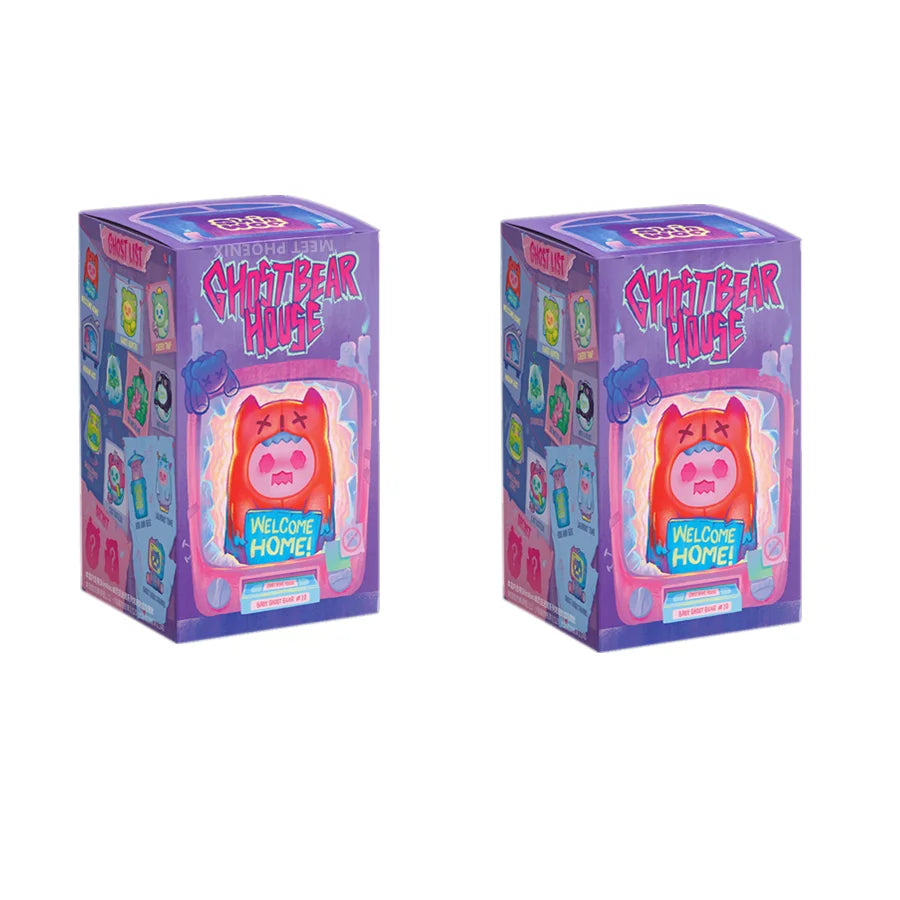 Finding Unicorn ShinWoo Ghost bear house Series  Blind Box Toys Cute Action Anime Figure Kawaii Mystery Box Designer Model  Gift