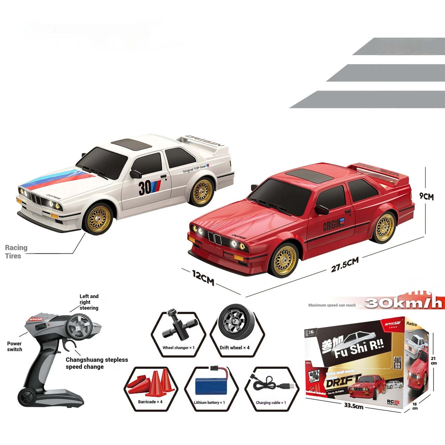 Rc Professional Remote Control Racing Competition High-speed Four-wheel Drive Drift Racing Remote Control Racing Gift