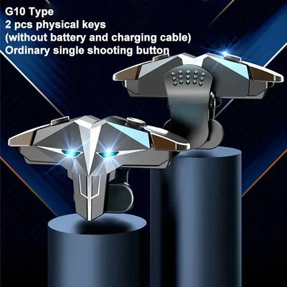 G10 Mobile Phone Game Trigger 4 Fingers Aim Shooting Free Fire L1R1 Gamepad Joystick Controller for IOS Android E-sports Button