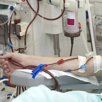 Peritoneal Dialysis Supplies Permeable Pipe Clamp Accessories Bathroom Blue Abs