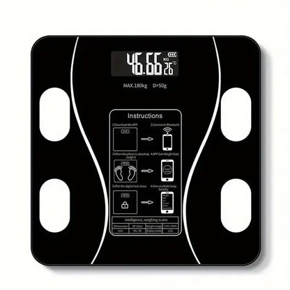 1pc Body fat scale, intelligent wireless digital bathroom weight scale, body composition analyzer weight scale