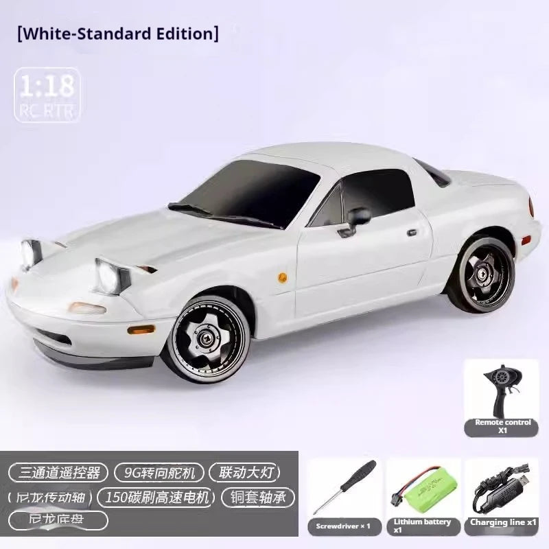 Hot 1:18 Adorable Mx-5 Miata Rx7 Rc Drift Car 2.4g Esp Gyro Flip-Up Light Full Scale Remote Control Toy Car Kid Adult Xmas Gift
