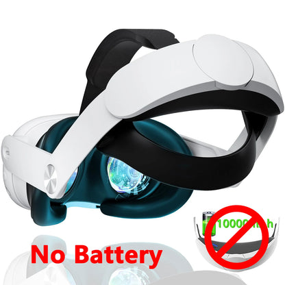 Rechargeable Head Strap for Meta Quest 3 VR Headset Extend VR Playtime Head Strap with 10000mAh Battery for Quest 3 Accessories