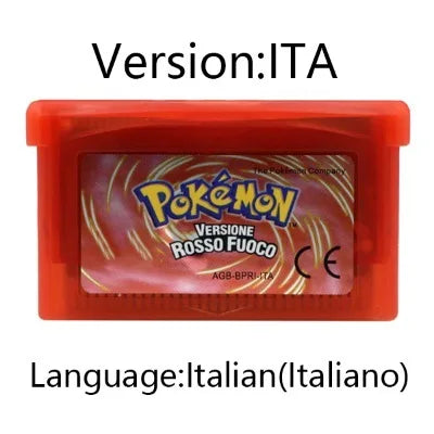 GBA Game 32 Bit Video Game Cartridge Console Card Pokemon Emerald Ruby FireRed LeafGreen Sapphire Multi-language for GBA/NDS