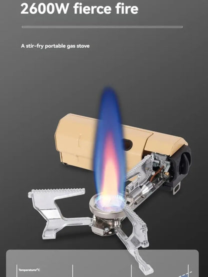 Camping Gas Stove 2670W Portable Folding Cassette Gas Burner Outdoor Picnic Travel Cooking Grill Cooker Heating System