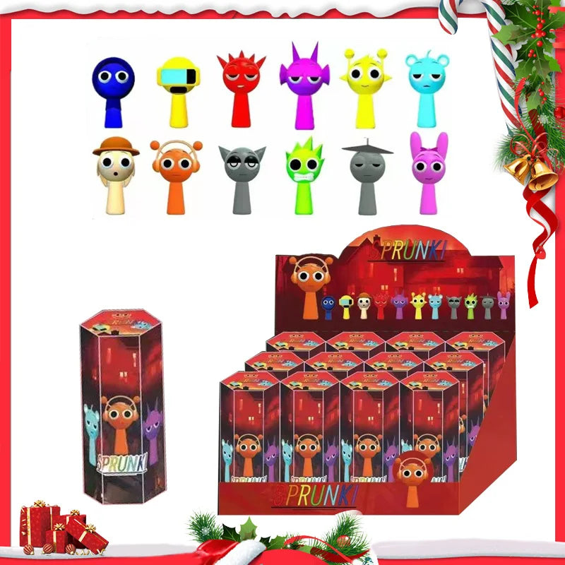 Funny Sprunki Figuras Model 12PCS PVC Doll Toys Sprunki Game Action & Toy Figures Set Christmas Toy Boxed Gifts