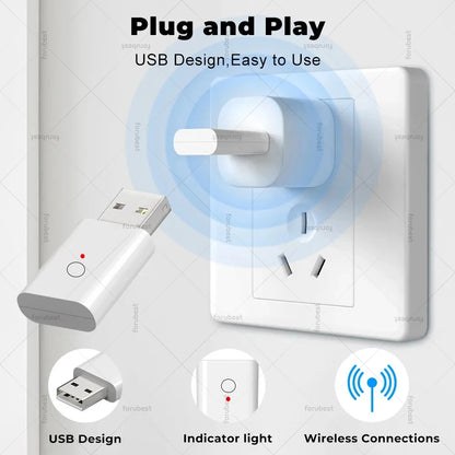 Mini ZigBee 3.0 Signal Repeater USB Signal Amplifier Extender for Tuya Smart Life Gateway Smart Home Devices Automation