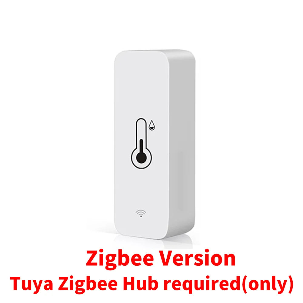 Tuya Zigbee WiFi Temperature And Humidity Sensor APP Remote Monitor For Smart Home var SmartLife WorkWith Alexa Google Assistant