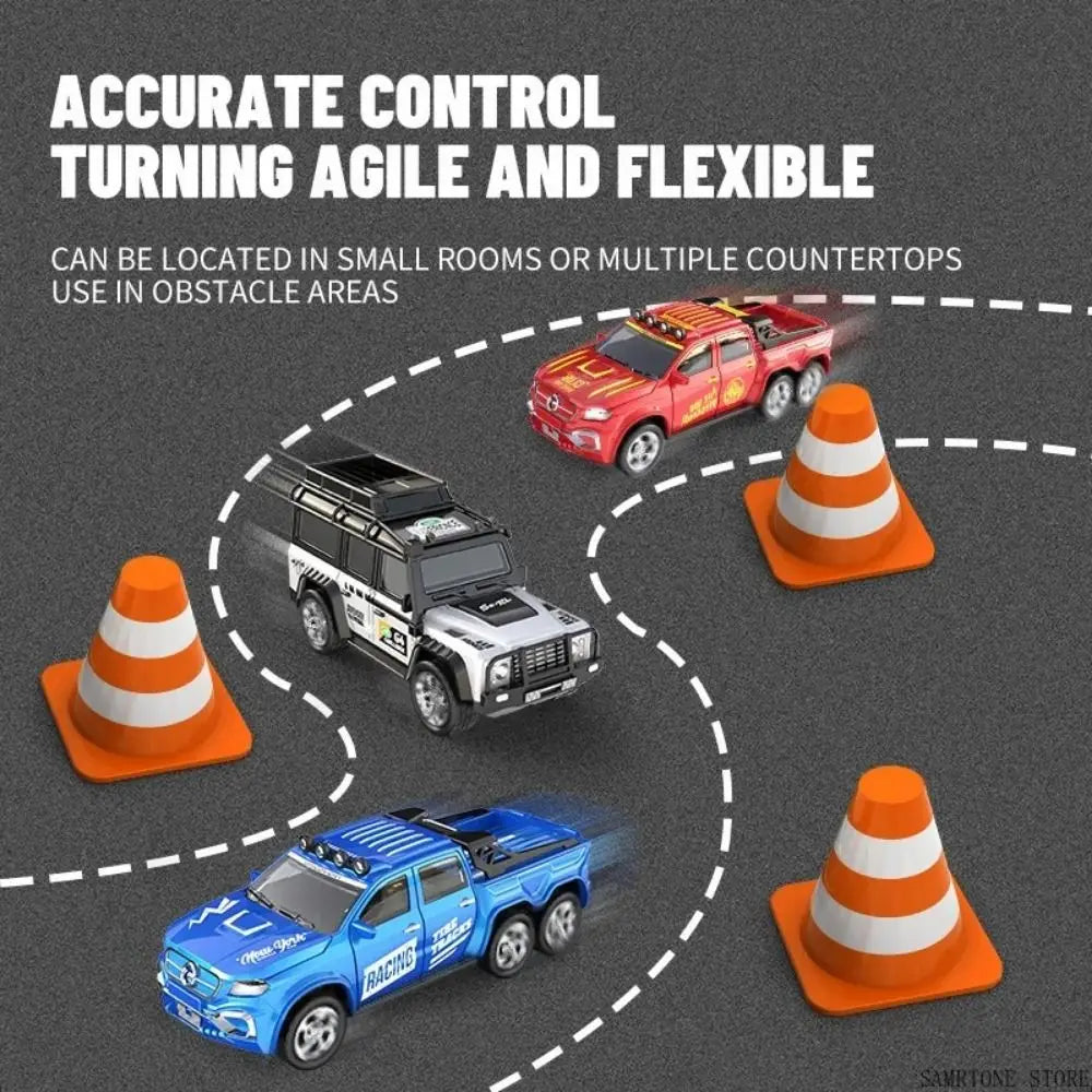 RC Cars 2.4G 5-Channel 1：64 Alloy Mini Remote Control SUV Drifts One Hour Long Endurance Electric Off-road Vehicle for Children