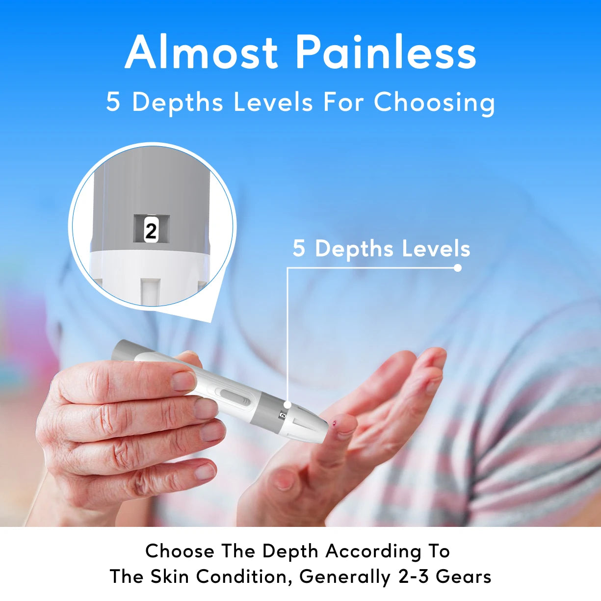 (50/100/200/300/500 pcs for G-427B and G-425-2/-3) bioland Blood Glucose Meter Test Strips and Lancets for Diabetes accessories