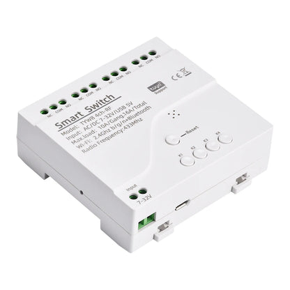 Smart Remote Control Wireless Wifi Switch Module 4CH DC 7-32V AC85-250V RF Receiver 10A wifi Relay For Alexa DIY
