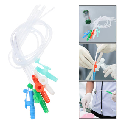 10 Pcs Aspirator Sterile Catheter Suction Mucus Removal Device Adults Soft Household Tubing Silica Gel Catheters Men Child