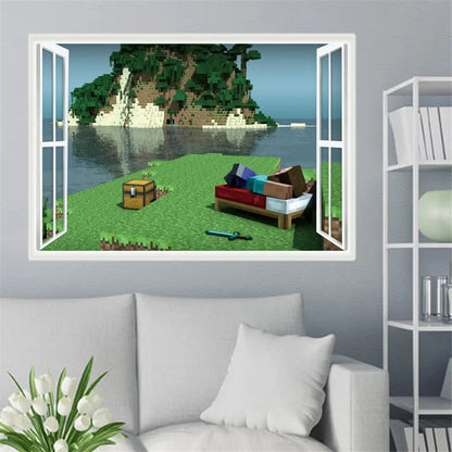 3D Cartoon Games Wall Stickers  Gifts for children wall stickers for kids   Environmental PVC decoration for wall