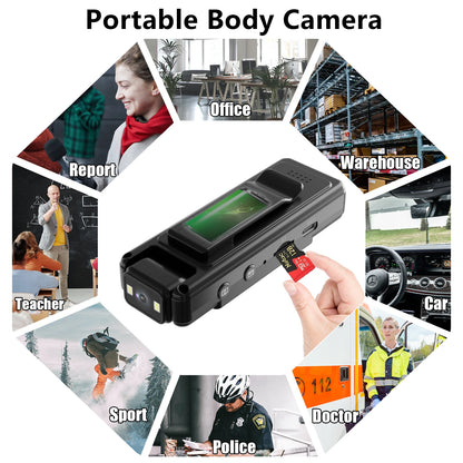 2MP HD Mini Camera 1.3" HD Screen Portable Pocket Body Small Digital Video Recorder Sports Camcorder