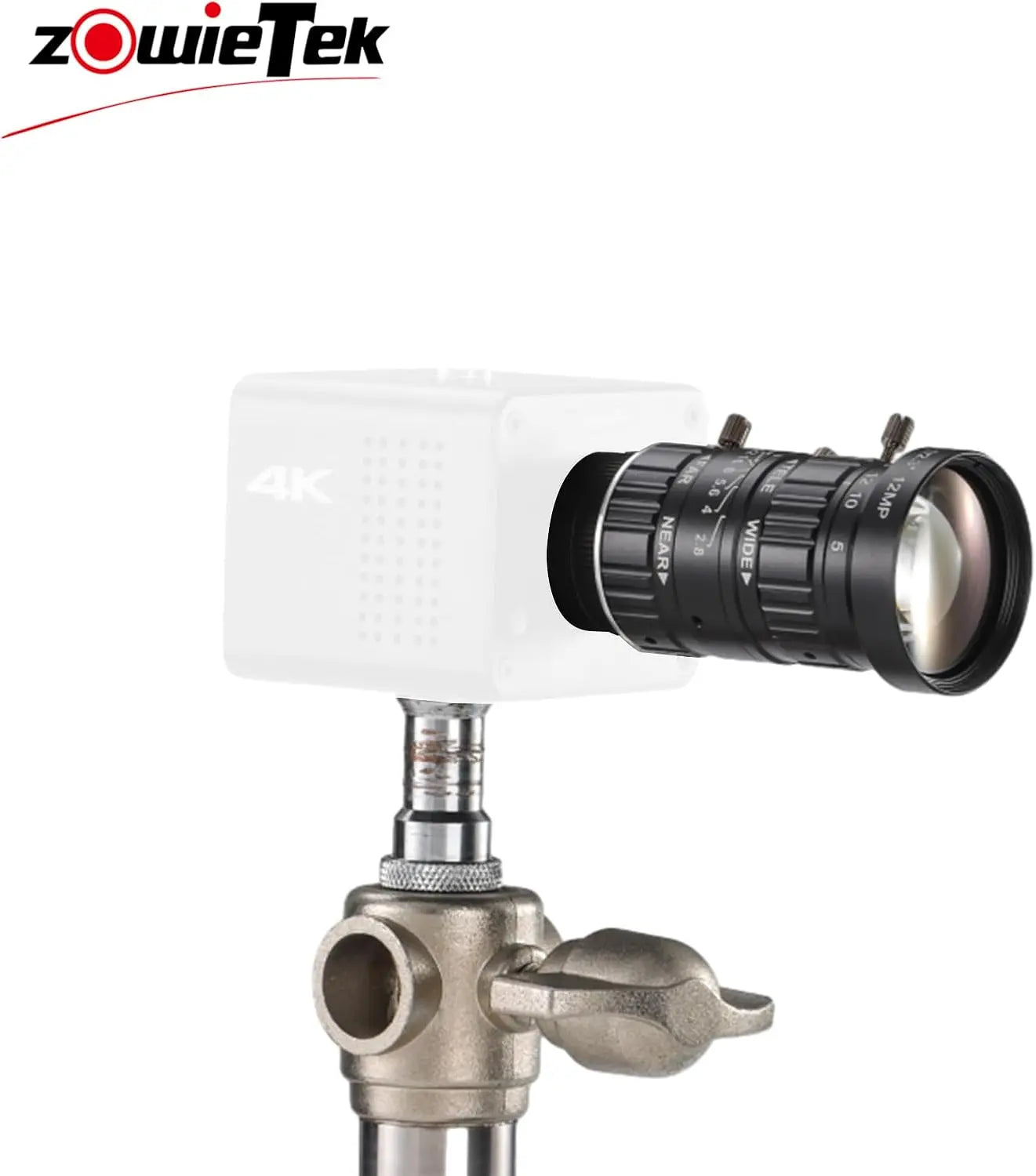 4K NDI POV Box Camera (CS), ZowieCAM 5-50mm 12MP C-Mount Low Distortion Zoom Lens