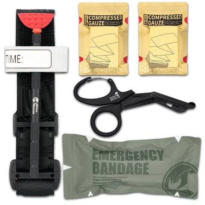 Trauma Kit, Emergency Bandage, Medical Tourniquet,  First Aid Tactical Survival Gear, RHINO RESCUE