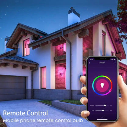 Tuya WiFi E27 B22 Smart Dimmable Bulb RGBCW 100-240V LED Smart Light Smart Life App Control Support Alexa Google Home Alice