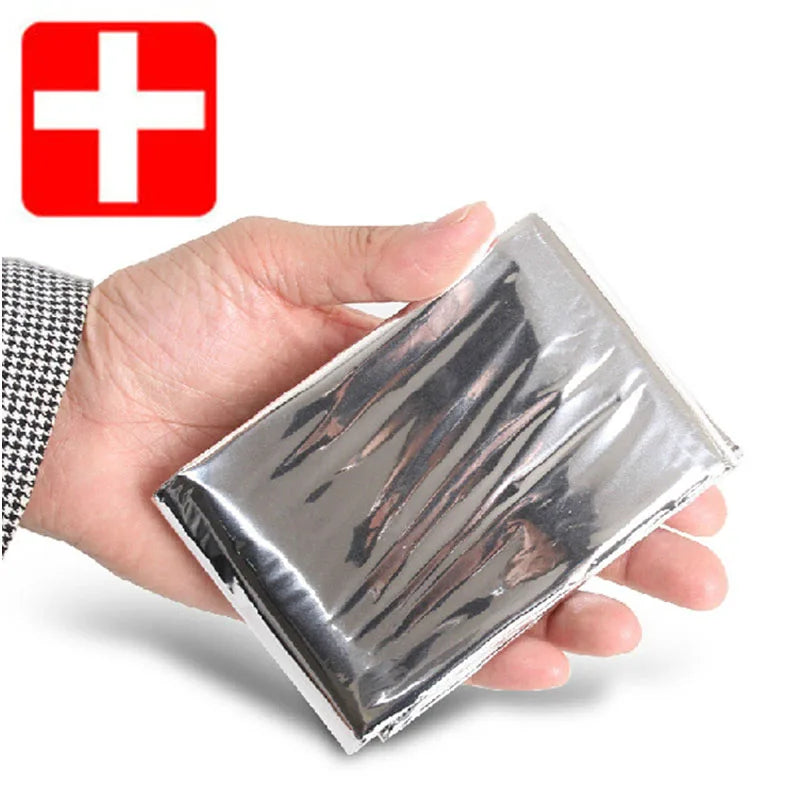 Curtain Military Blanke Emergency Thermal Blanket Outdoor WaterProof Survival Rescue Blanket Foil Thermal Space First Aid Rescue